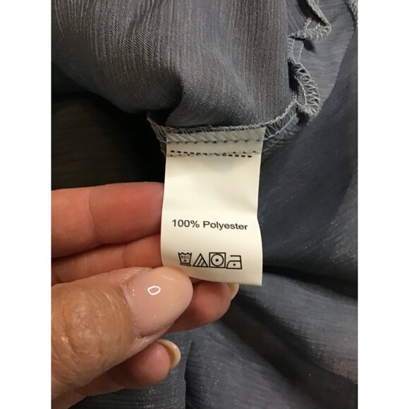 SHEIN - WOMENS SHIMMER SYLVER LONG SLEEVE V-NECK SIDE ZIPPER DRESS SIZE MEDIUM - Picture 10 of 10